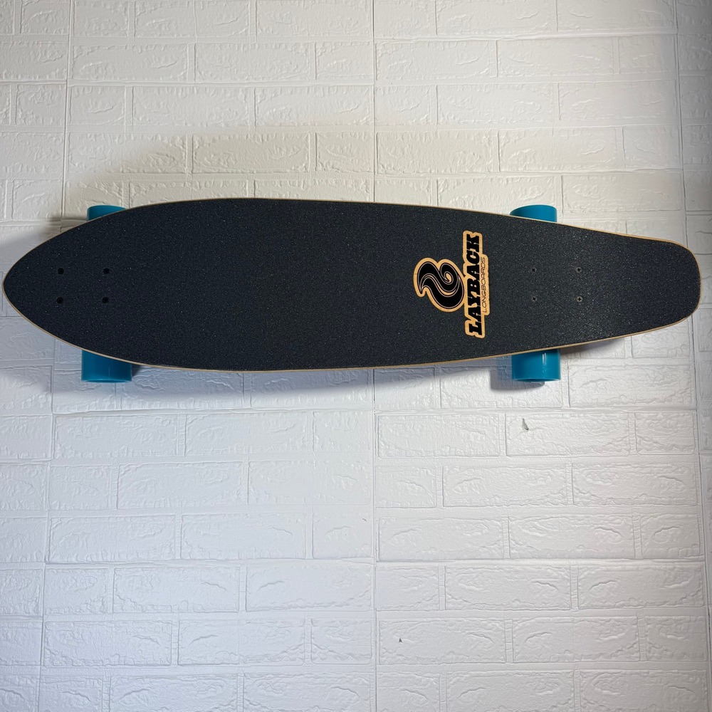 Layback Longboard Skateboard Unisex OS Blue Surfing Graphic Cruiser ABEC 7